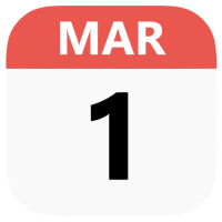 Calendar 1 March