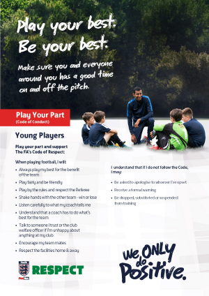 Youth Players code of conduct